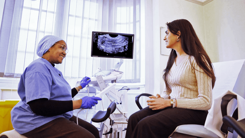 Patient during a doctor appointment at ARGC fertility clinic London